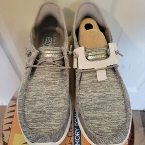 Skechers Gray Knit Slip-On Sneakers Brand new